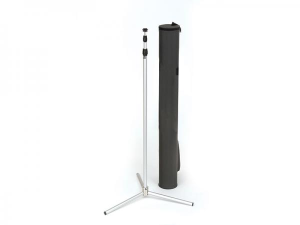 SPRINT Telescopic Banner Stand - Shown with Black Carry Case - Black Carry Case Contains a Durable Cardboard