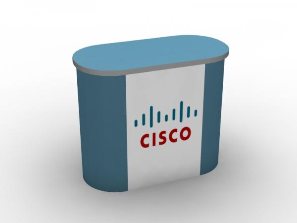 LT-122 Modular Trade Show Oval Counter -- View 3