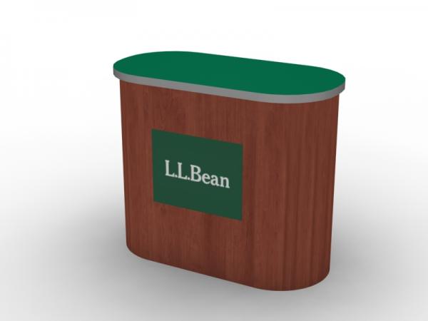 LT-122 Modular Trade Show Oval Counter -- View 4