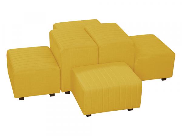 Yellow Fabric -- Beverly Oasis Medium Grouping -- CESS-110 -- Trade Show Furniture Rental