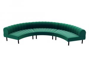 CESST-074 | Emerald Velvet Curve Sofa