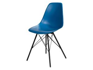 CEGS-030 | Chelsea Chair w/ Black Tower Base Azure Blue | Trade Show Furniture Rental