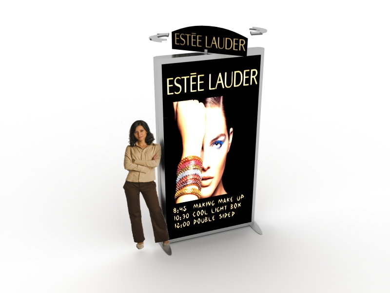 DM-0802 Large Trade Show and Event Lightbox with Rotating Header -- Image 2
