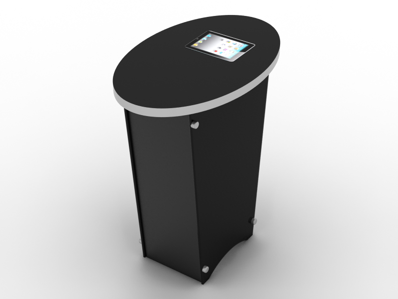 DM-0838 Trade Show Pedestal with MOD-211 iPad2 Insert Option