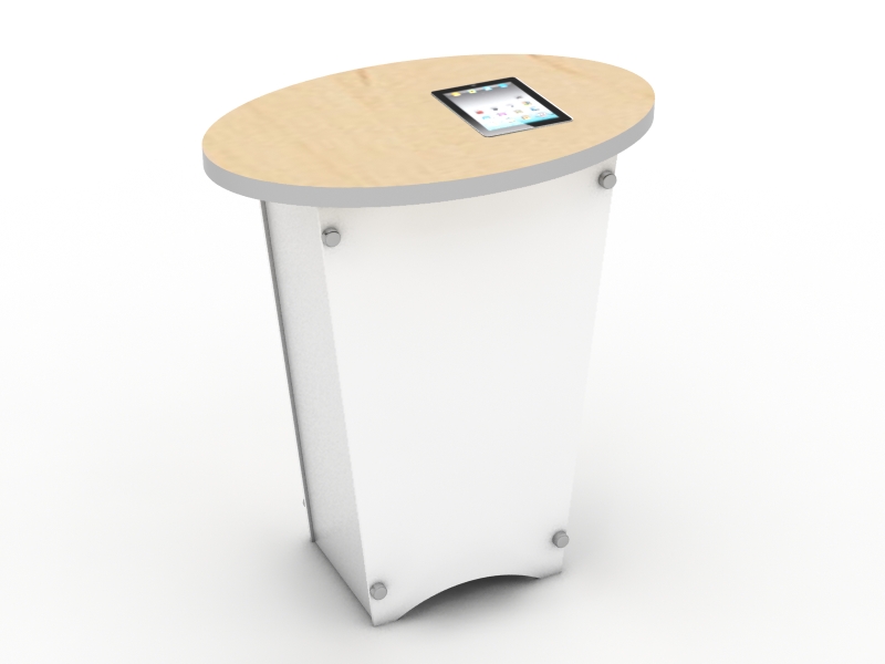 DM-0839 Trade Show Pedestal with MOD-211 iPad2 Insert Option