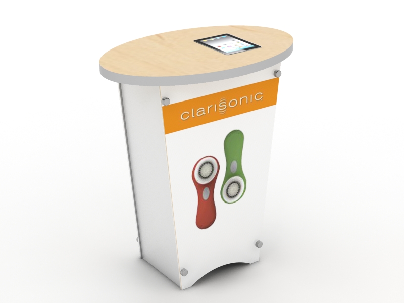 DM-0840 Trade Show Pedestal with MOD-211 iPad2 Insert Option