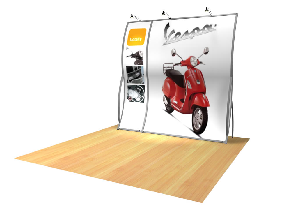 Perfect 10 VK-1500 Portable Hybrid Trade Show Display -- Image 2