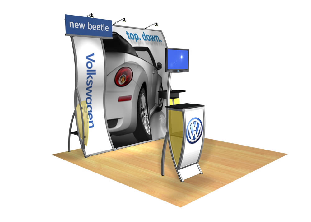 Perfect 10 VK-1506 Portable Hybrid Trade Show Display -- Image 3 (rectangle header)