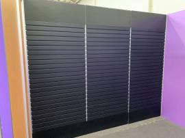 Island Design with (2) Gravitee Panel System Enclosed Conference Rooms with Locking Doors and White PVC Insert Panels for Interior Walls -- View 4