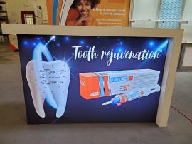 Modified ECO-2064 Sustainable Exhibit with Tension Fabric and Direct Print Graphics -- View 6