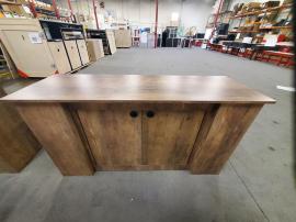 (2) Custom Counters with Locking Storage and (1) Cubby -- View 3