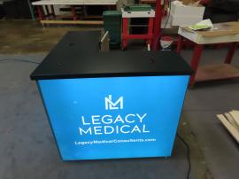 MOD-1702c and MOD-1701c Backlit Charging Counters with Locking Storage and Fabric Graphics